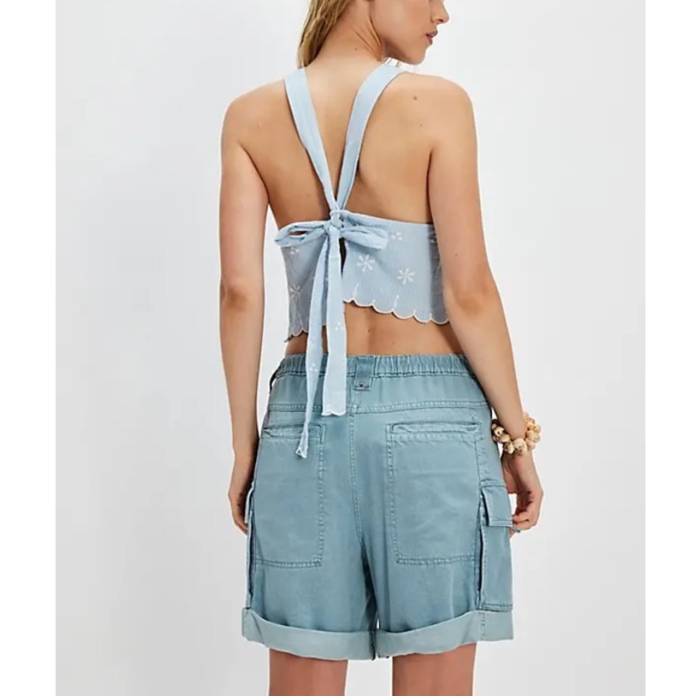 NWOT Frankie washed cargo shorts by Free People in size Large - Picture 6 of 16